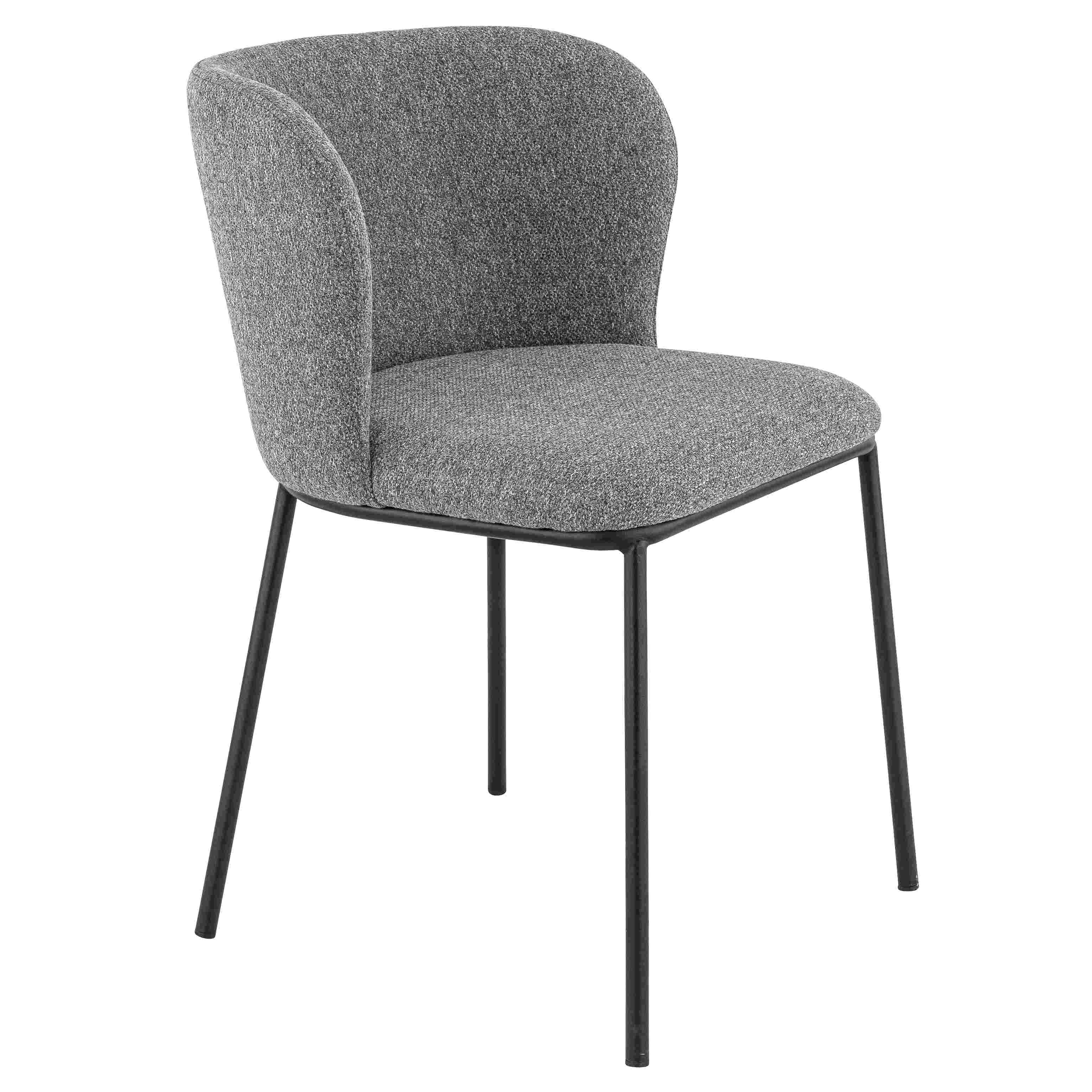 Stuhl Fado, Polster Grau, Schwarz, Polsterstuhl, Factory Industrie Design Stuhl Fado, Polster Grau, Schwarz, Polsterstuhl, Factory Industrie Design