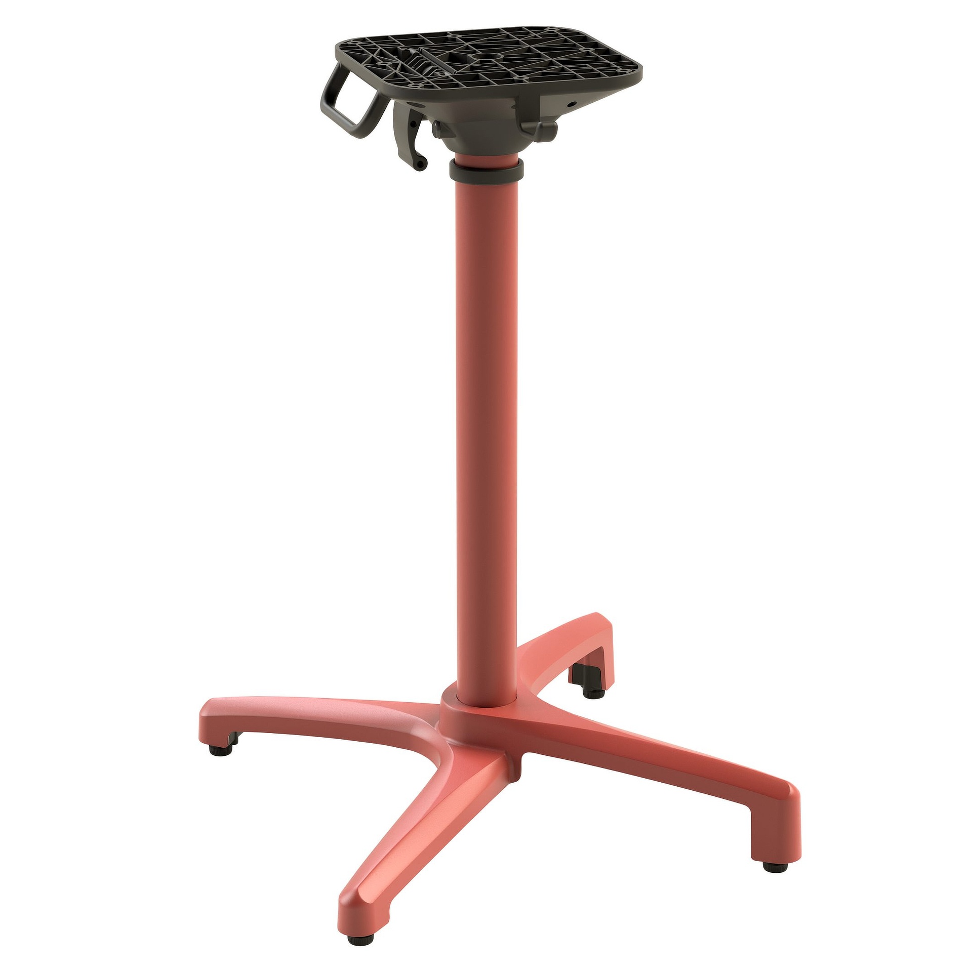 PREMIUM-Serie: Tischgestell Alva-1K klappbar Aluminium orange pulverbeschichtet, Outdoor, Terrasse