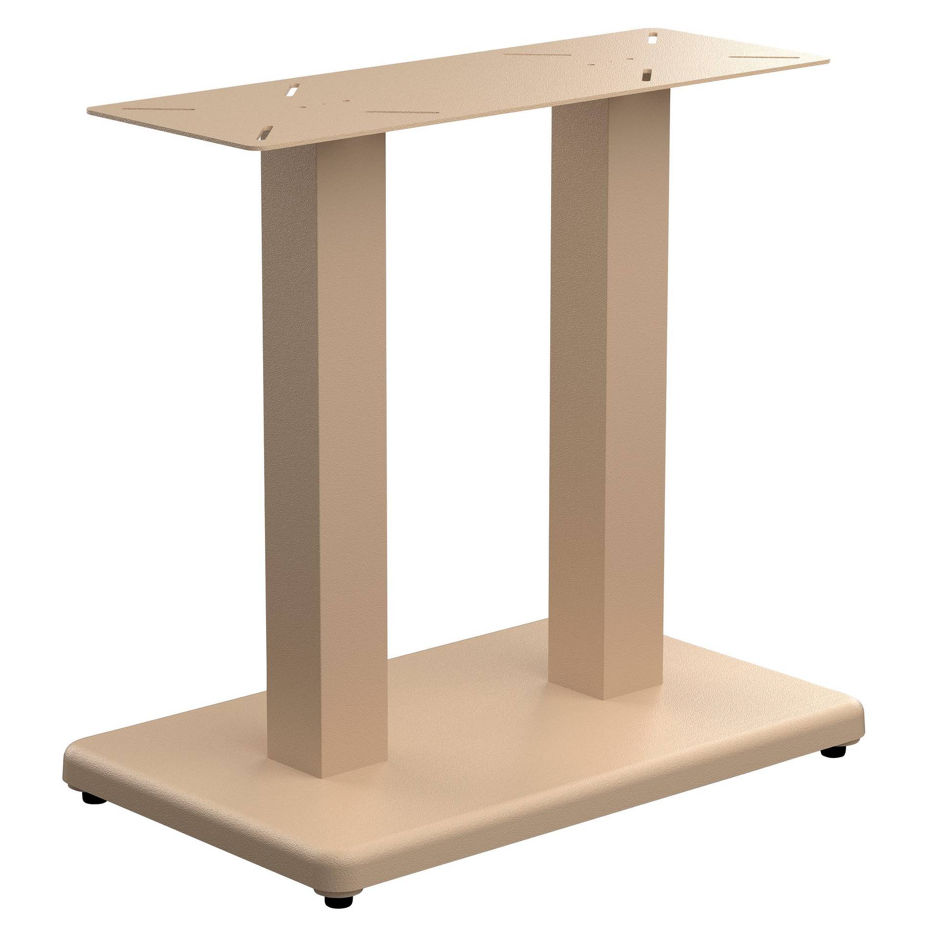 PREMIUM-Serie: Tischgestell Mila-E Gusseisen beige pulverbeschichtet, Outdoor, Terrasse