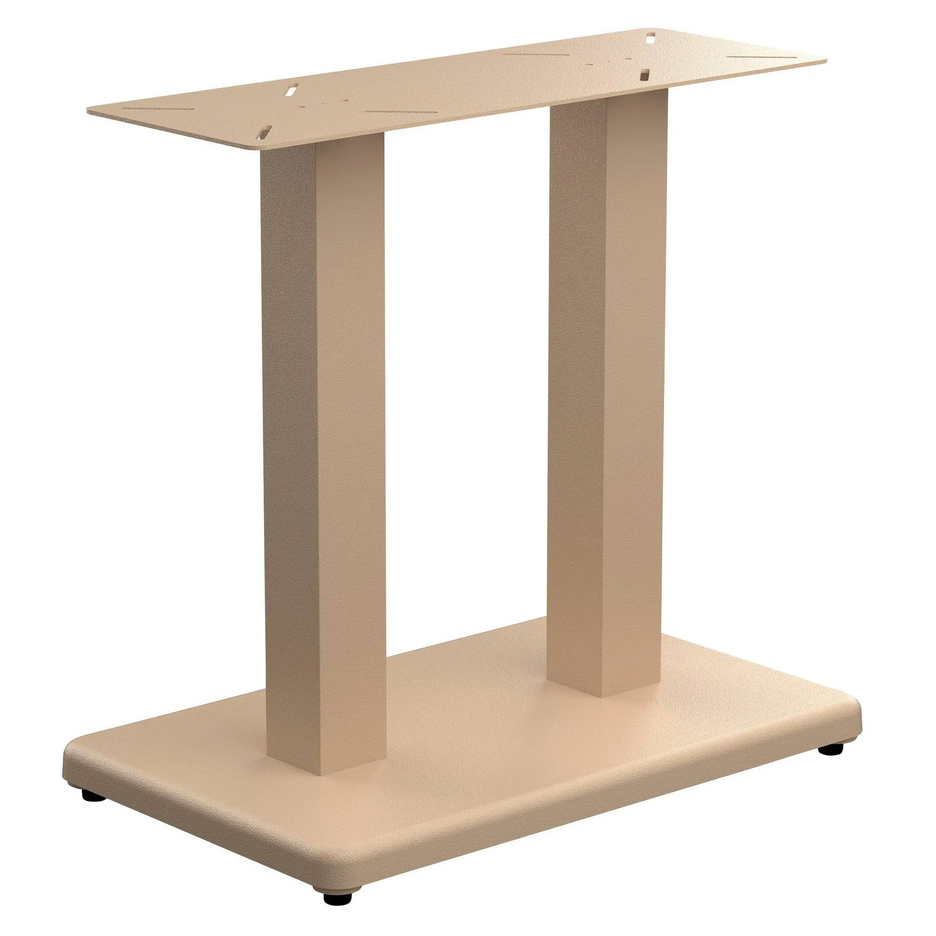 PREMIUM-Serie: Tischgestell Mila-E Gusseisen beige pulverbeschichtet, Outdoor, Terrasse