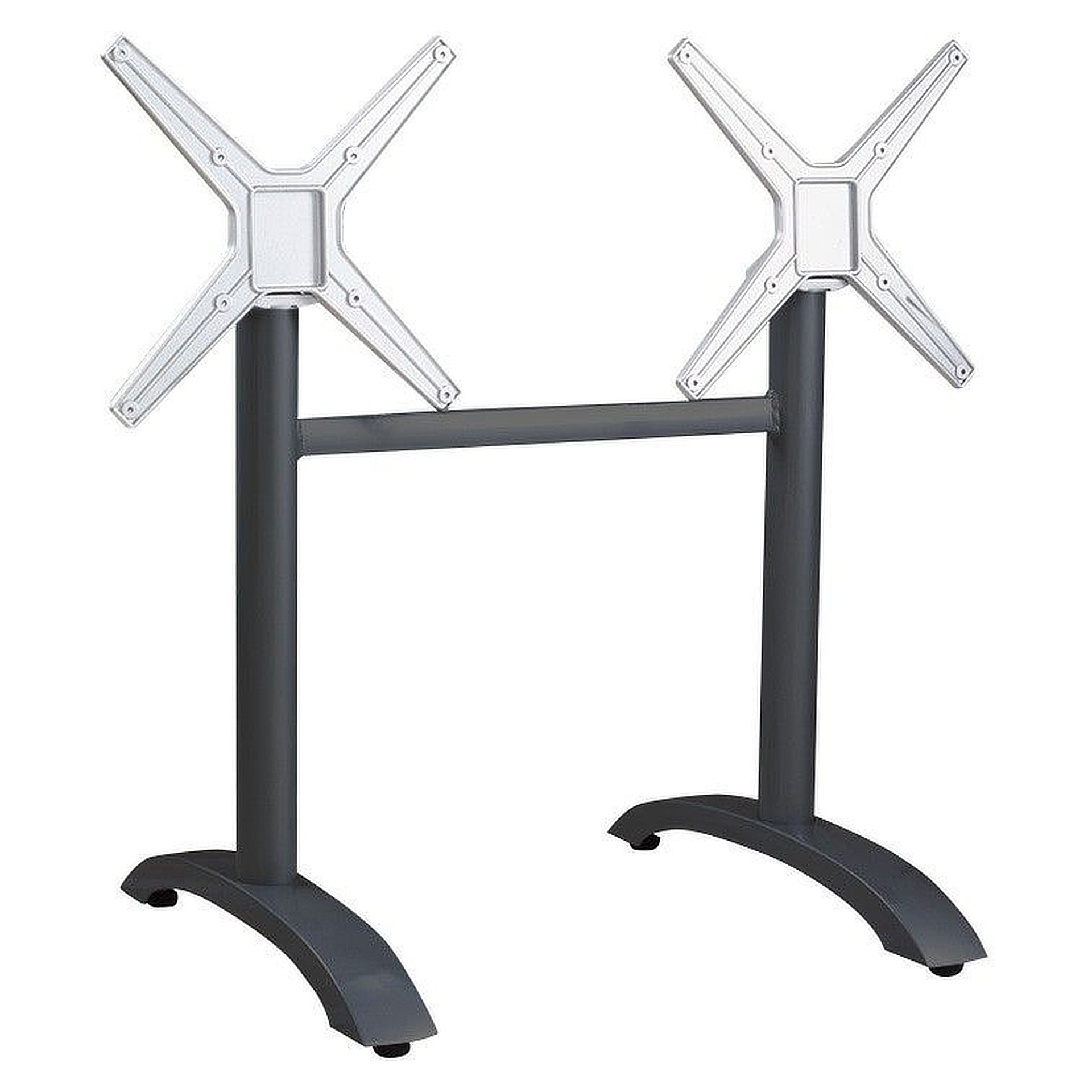 SELECT-Serie: Tischgestell Vento-2K klappbar, Aluminium schwarz pulverbeschichtet, Outdoor, Terrasse