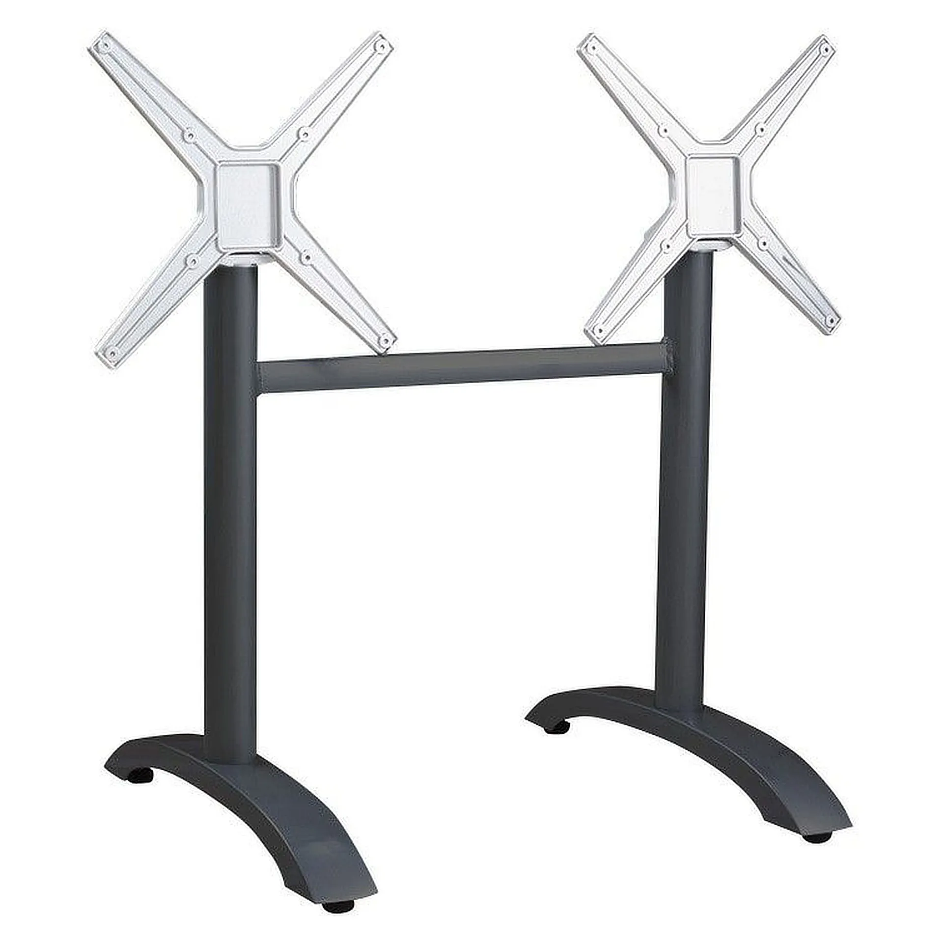SELECT-Serie: Tischgestell Vento-2K klappbar, Aluminium schwarz pulverbeschichtet, Outdoor, Terrasse