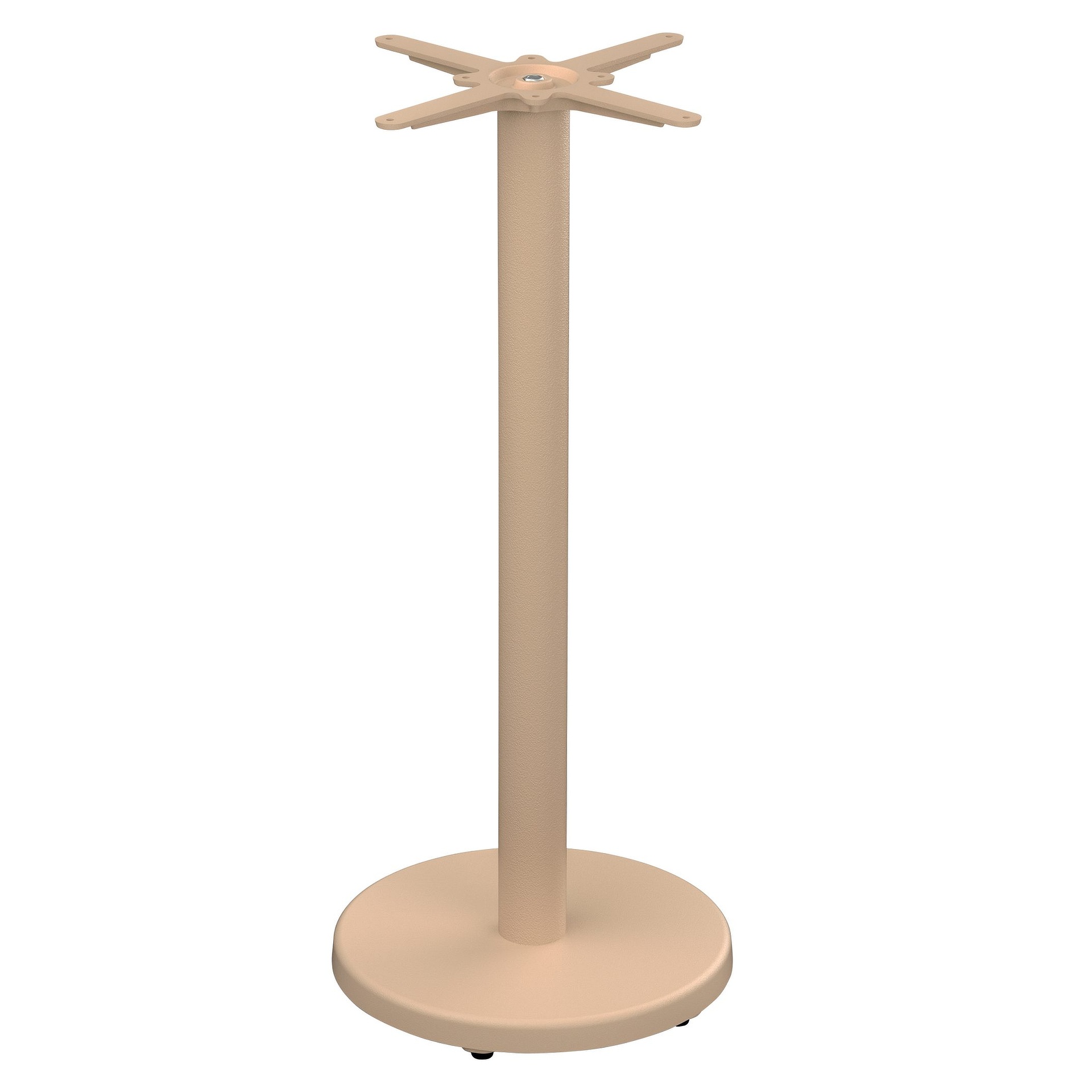 PREMIUM-Serie: Stehtischgestell Mila Bar-R Gusseisen beige pulverbeschichtet, Outdoor, Terrasse