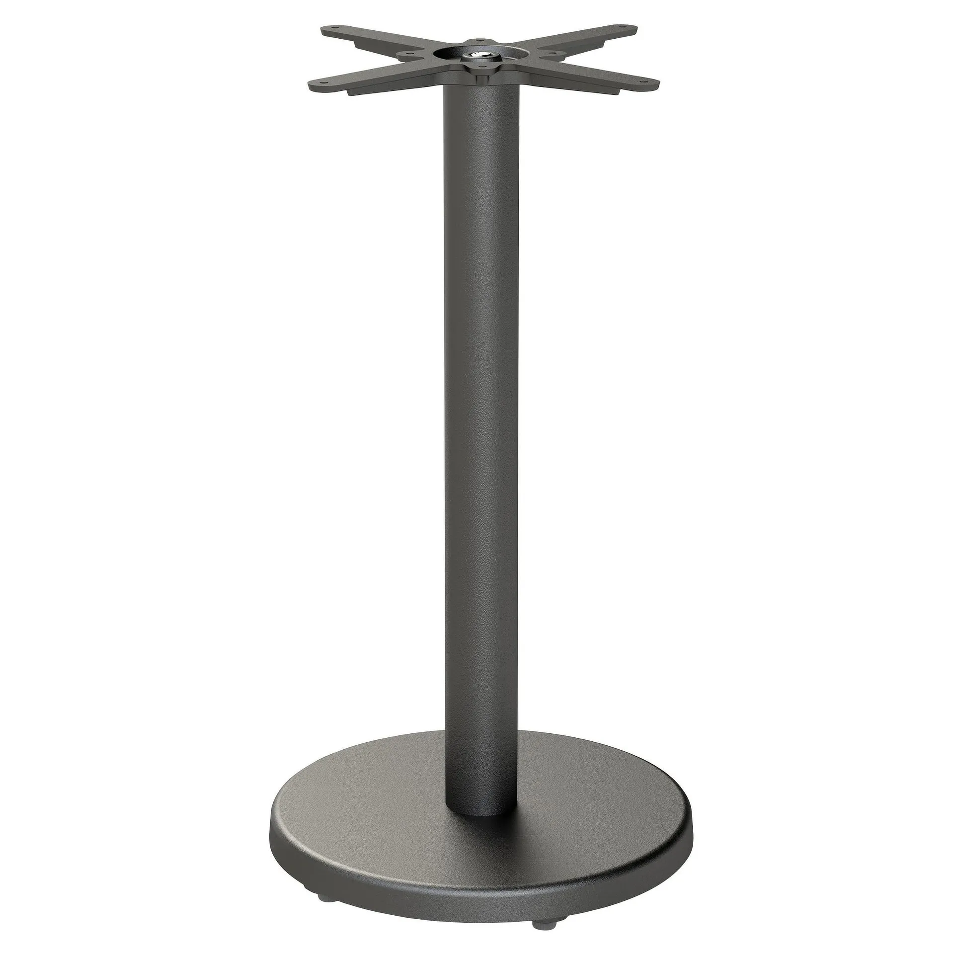 PREMIUM-Serie: Stehtischgestell Mila Bar-R Gusseisen schwarz pulverbeschichtet, Outdoor, Terrasse