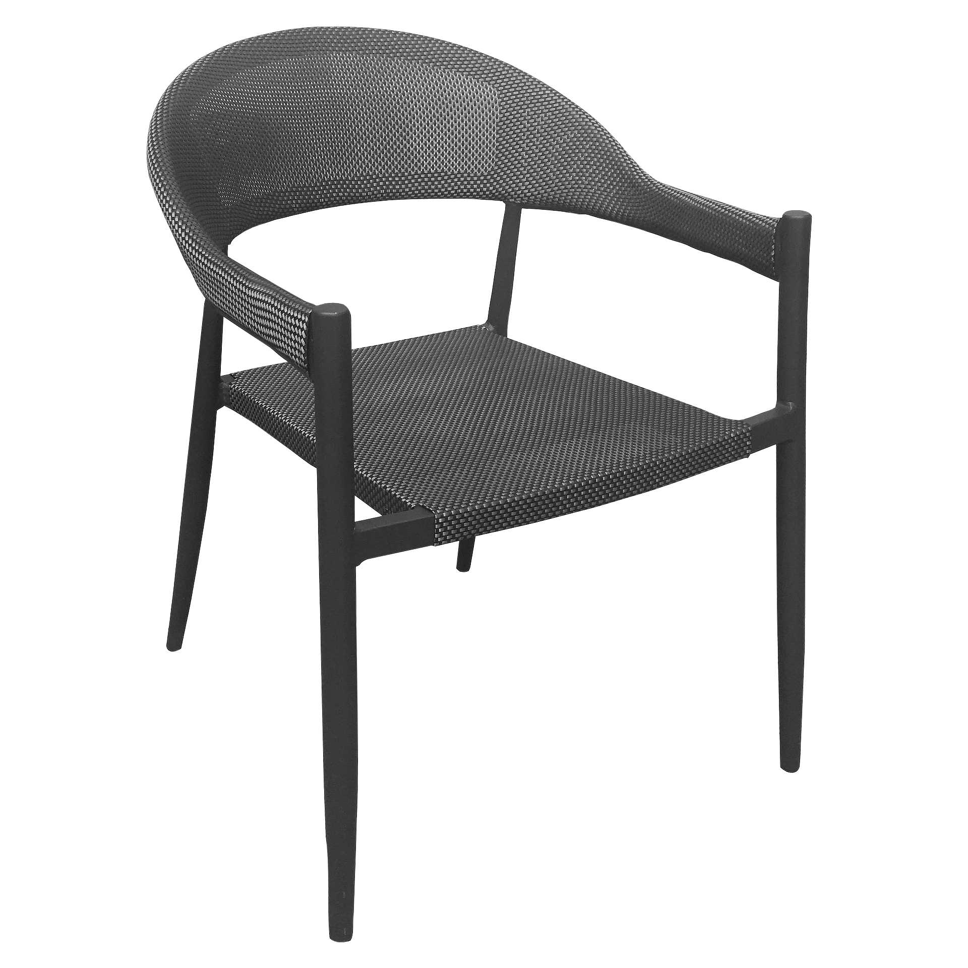 Stuhl Vintor, Gewebe anthrazit, Textilen, Terrassenstuhl, Outdoorstuhl