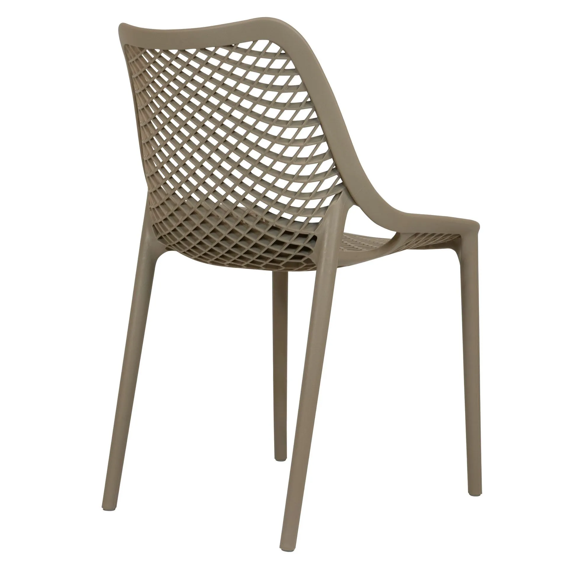 Stuhl Air Taupe FiberglasPolypropylen, Terrassenstuhl, Outdoorstuhl
