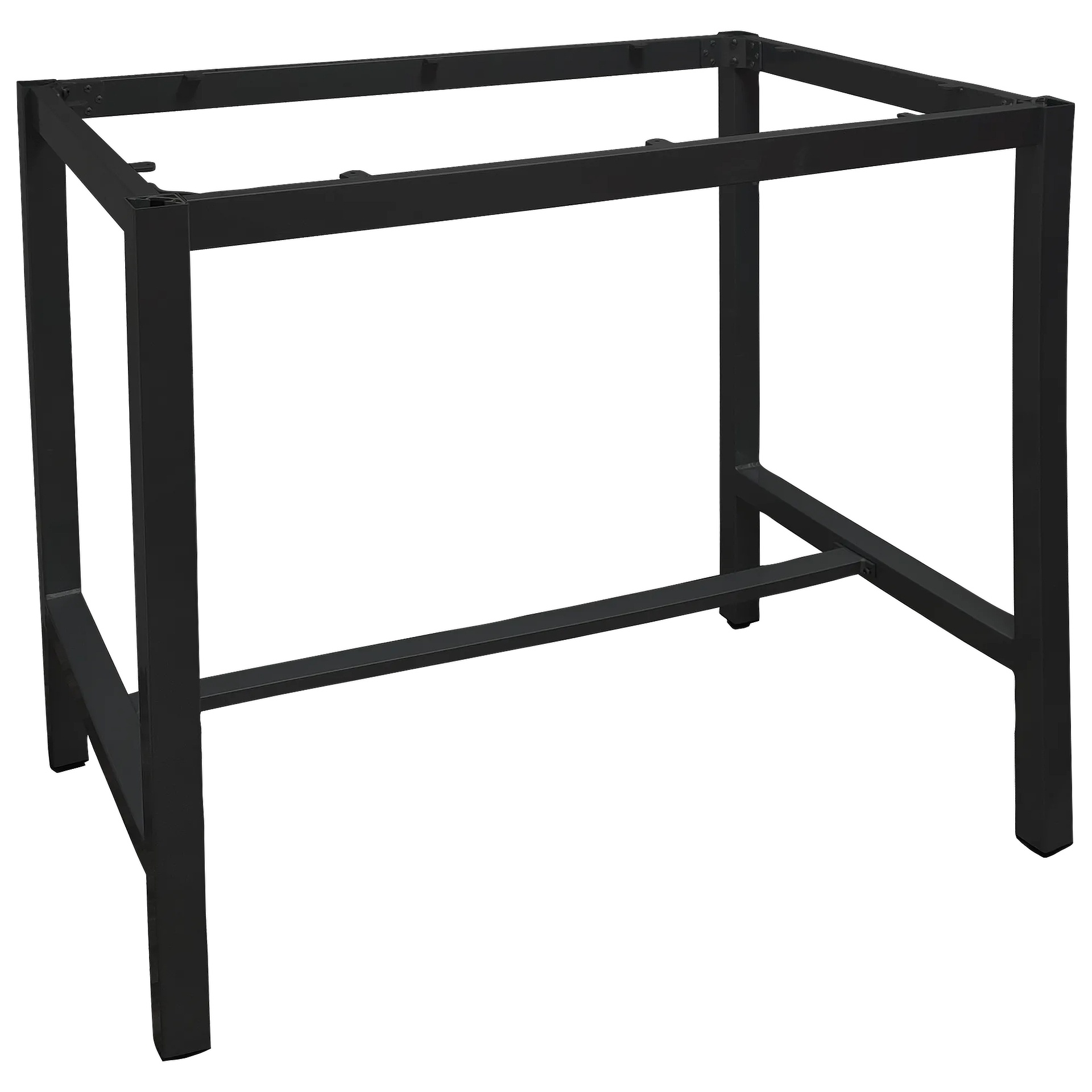 Dina Bar 120 Stehtischgestell Aluminium schwarz pulverbeschichtet, Outdoor, Terrasse