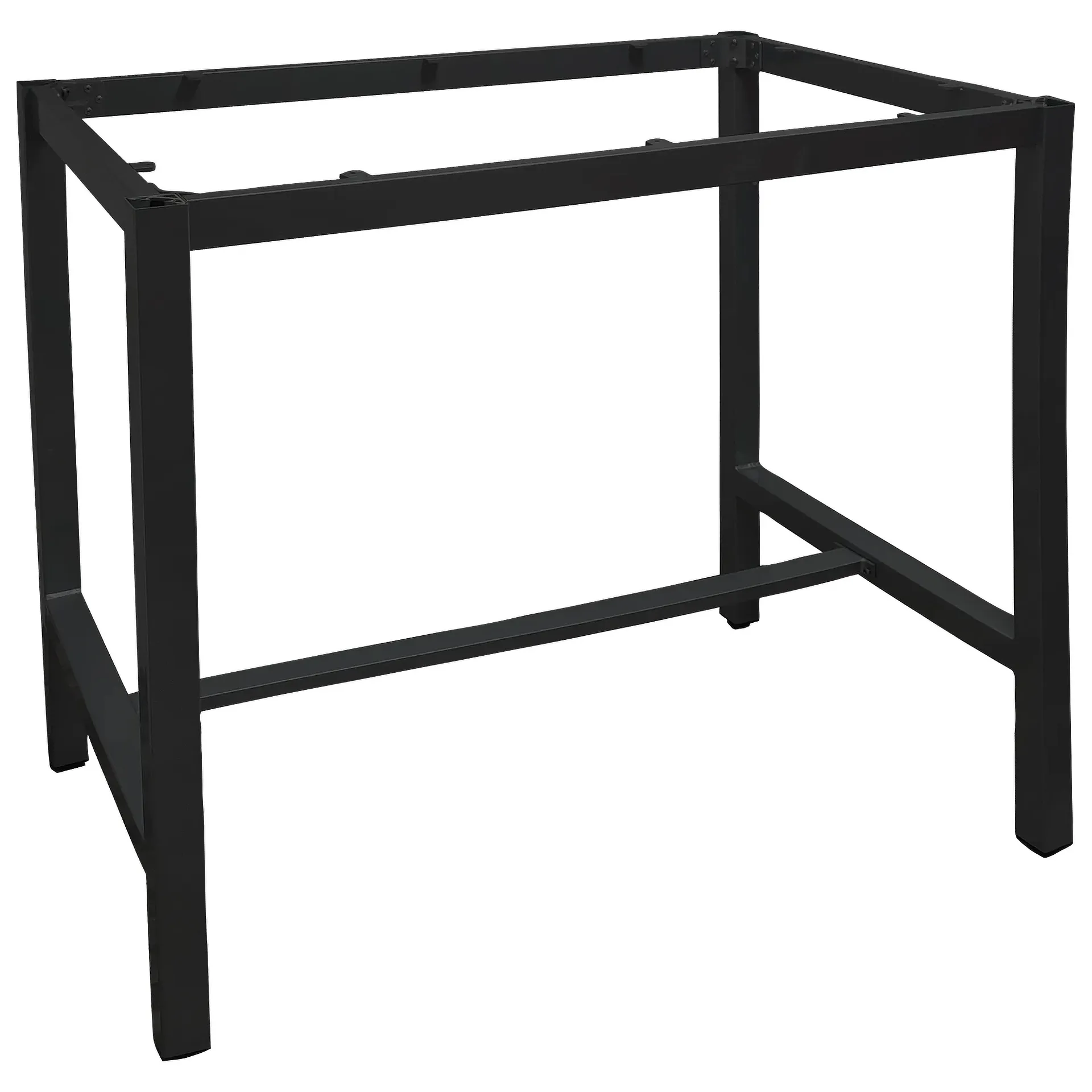 CLASSIC-Serie: Stehtischgestell Dina Bar 120 Aluminium schwarz pulverbeschichtet, Outdoor, Terrasse