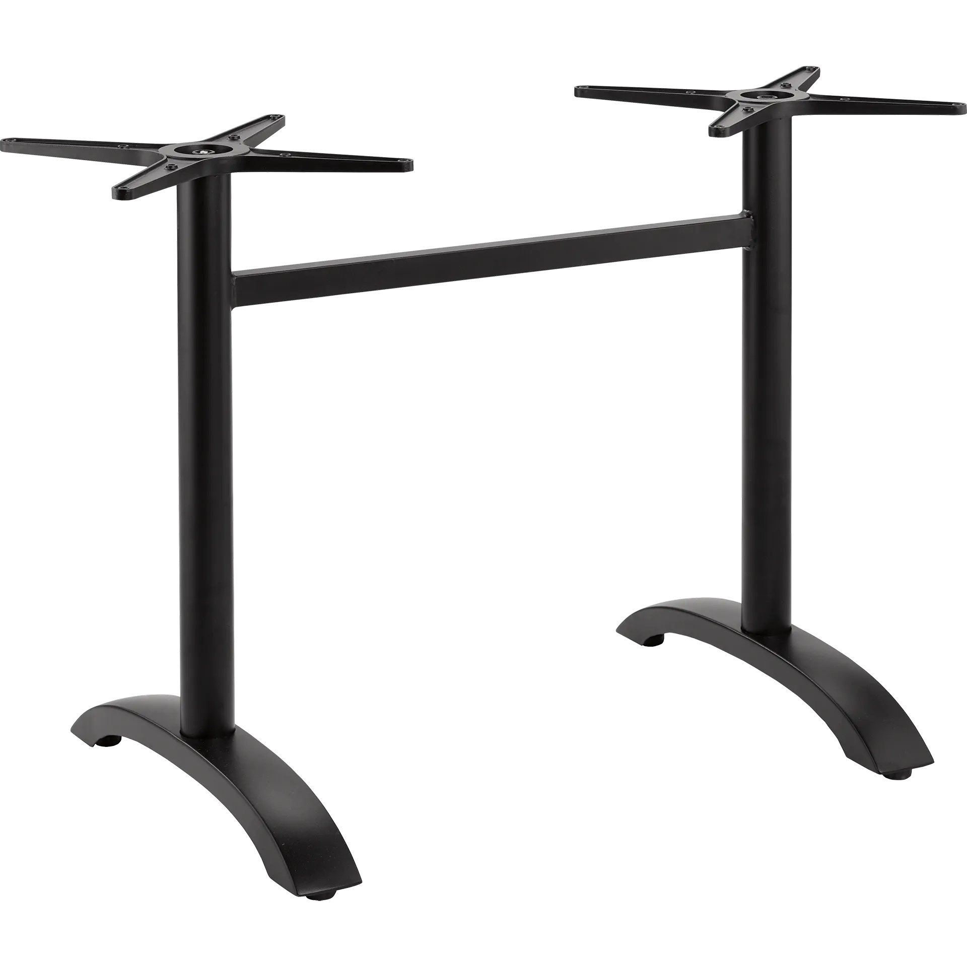 SELECT-Serie: Tischgestell Vento-2 Aluminium schwarz pulverbeschichtet, Outdoor, Terrasse