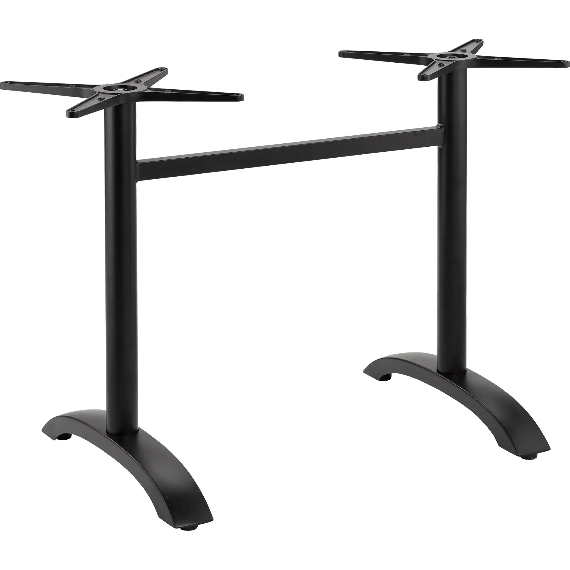 CLASSIC-Serie: Tischgestell Irena-2 Aluminium schwarz pulverbeschichtet, Outdoor, Terrasse