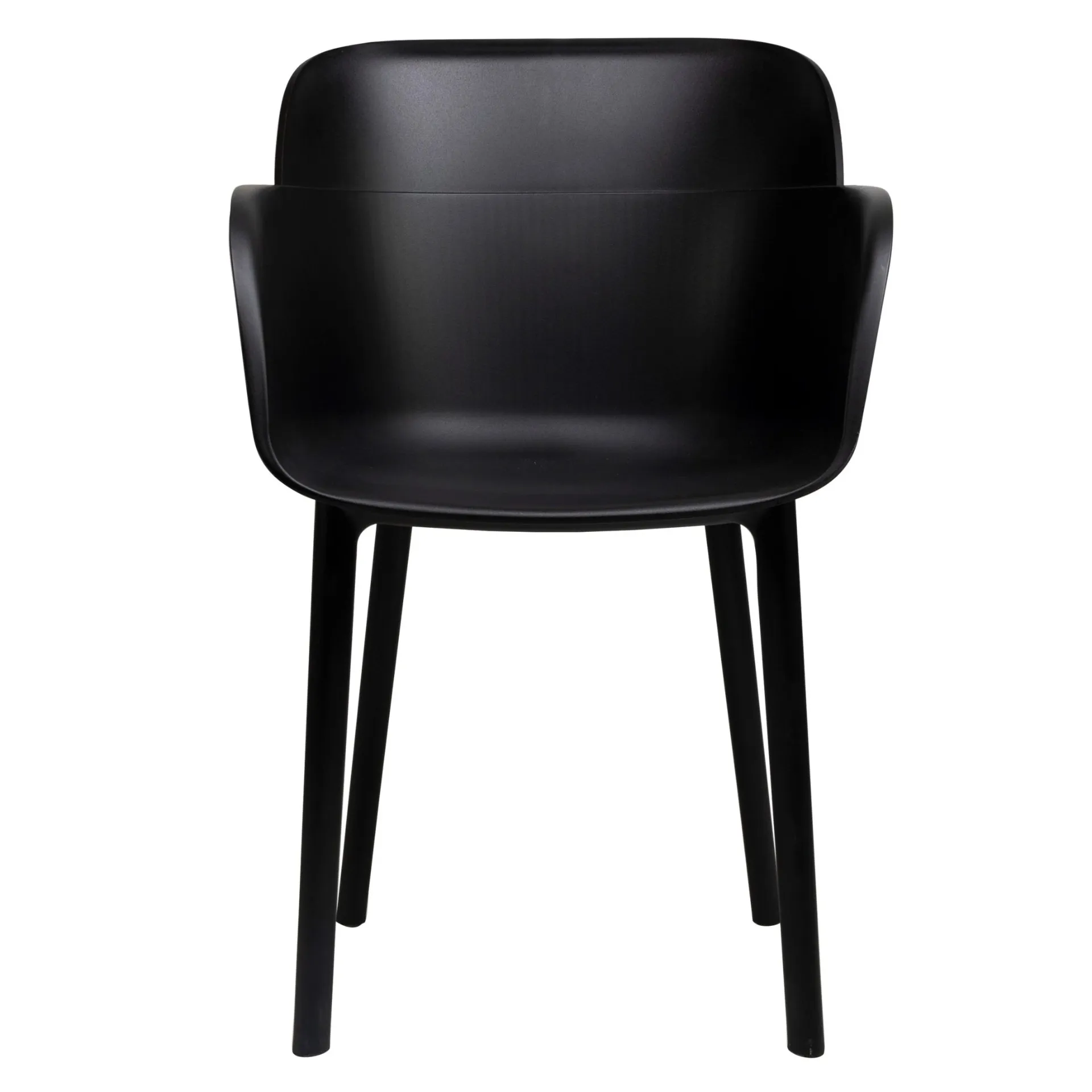 Stuhl Opal Black FiberglasPolypropylen, Terrassenstuhl, Outdoorstuhl