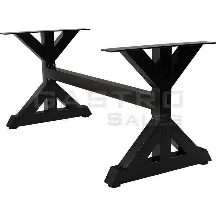 Lewes Tischgestell Stahl schwarz pulverbeschichtet