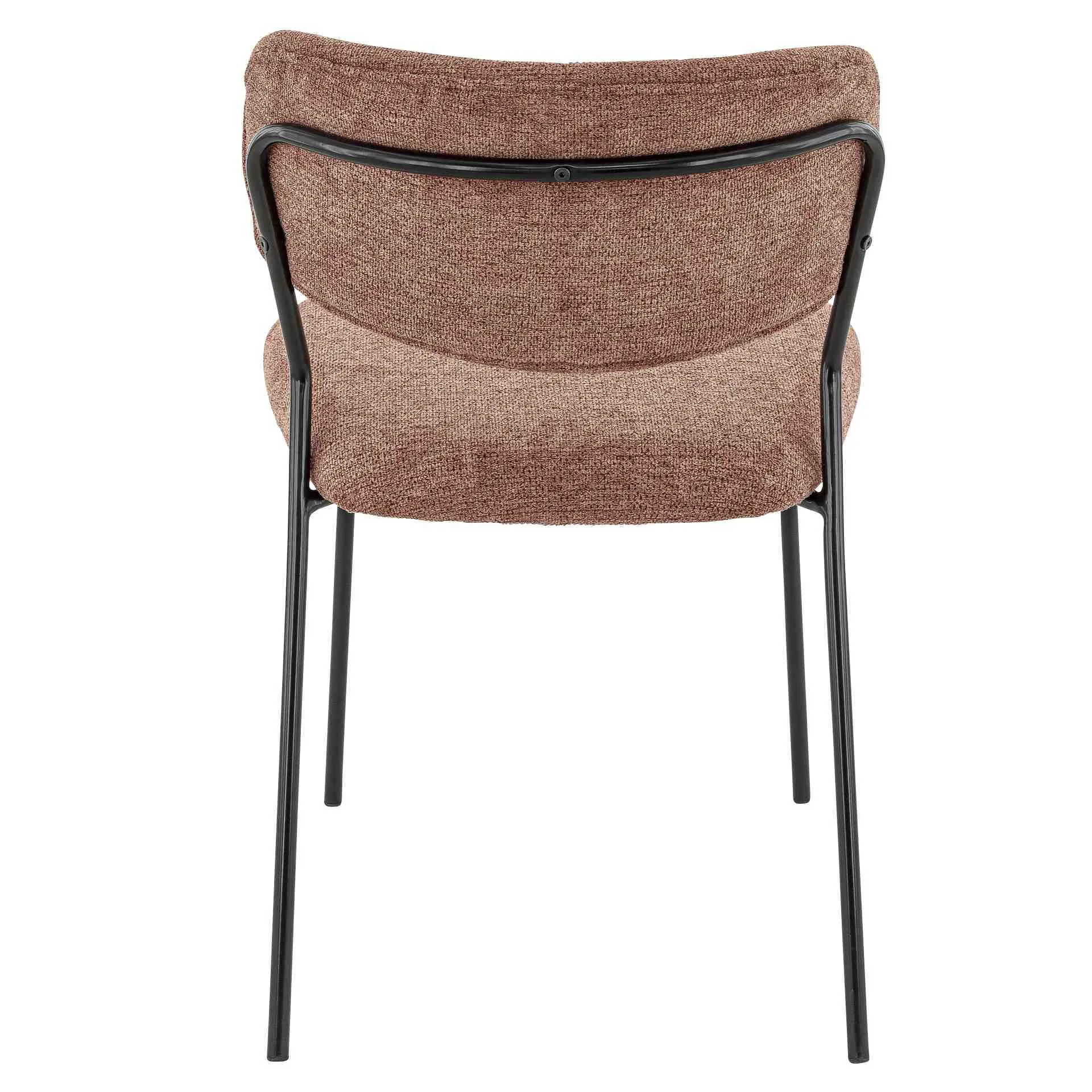 Stuhl Clinton, Polster Terra, Schwarz, Polsterstuhl, Factory Industrie Design