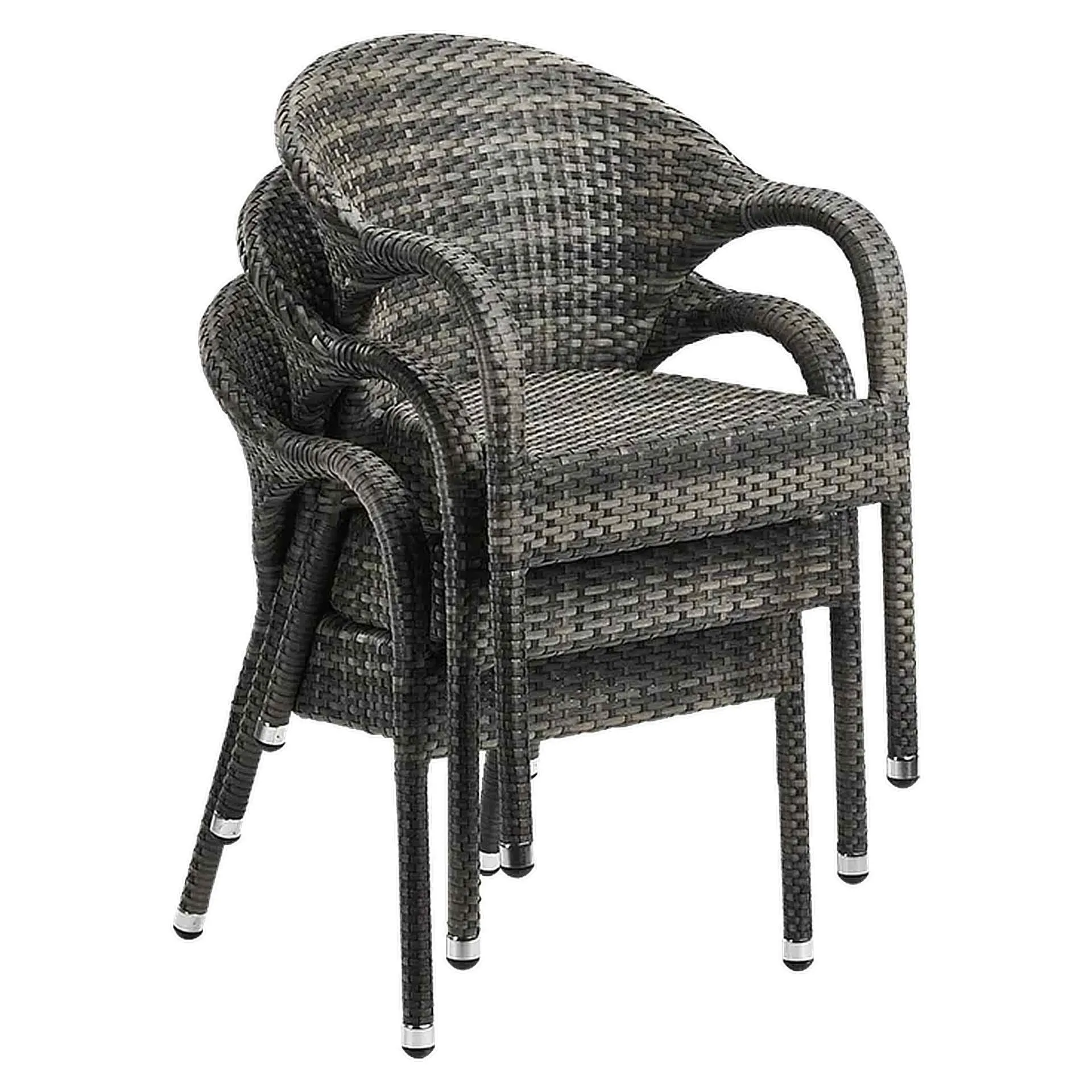 Sessel Eskil, Geflecht roca, Polyrattan, Terrassensessel, Outdoorsessel
