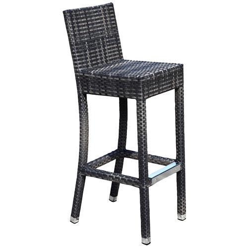 Elly-roca Terrassenbarhocker Elly, Kunststoffgeflecht flach gewickelt in roca, Polyrattan, Outdoorbarhocker