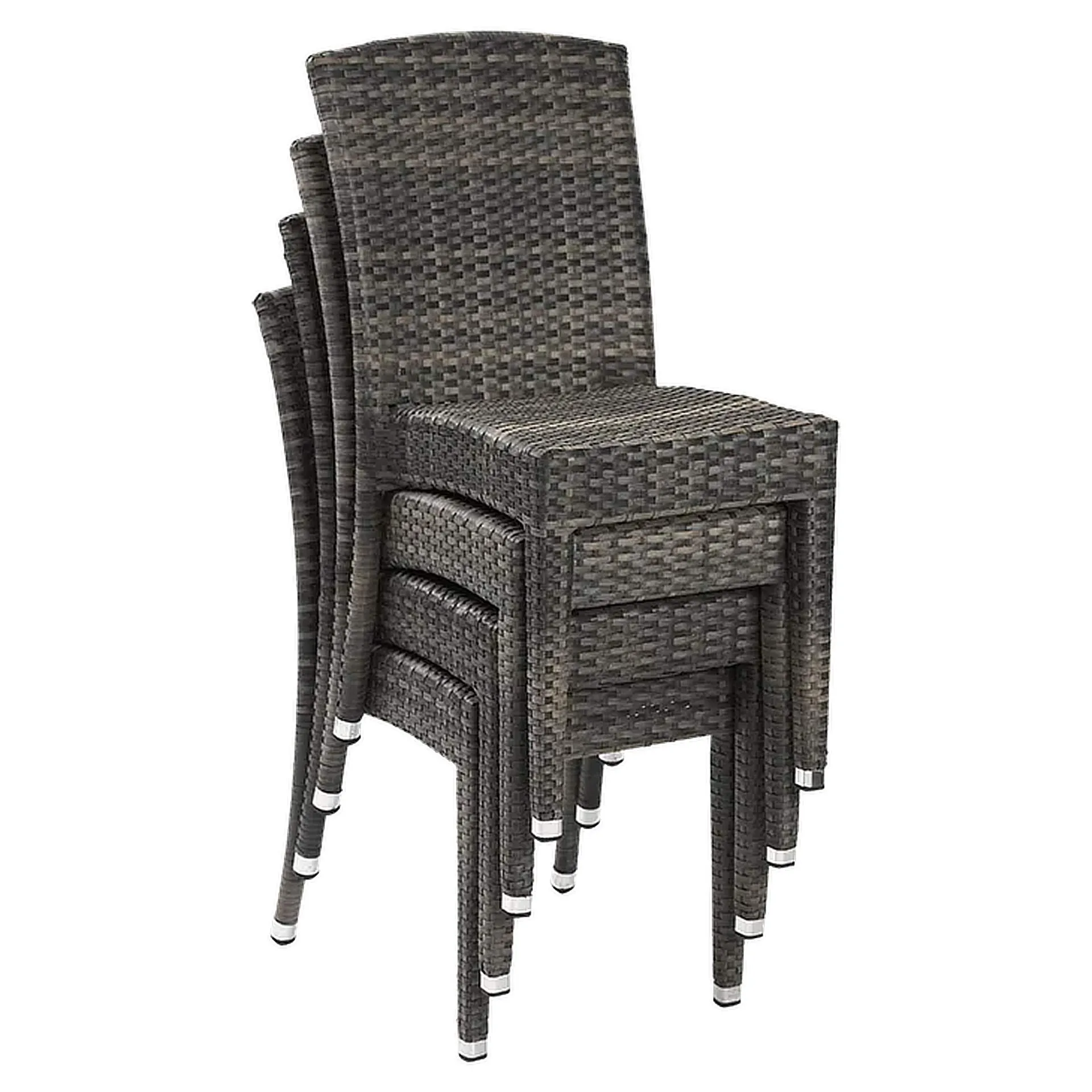 Stuhl Elliot, Geflecht roca, Polyrattan, Terrassenstuhl, Outdoorstuhl