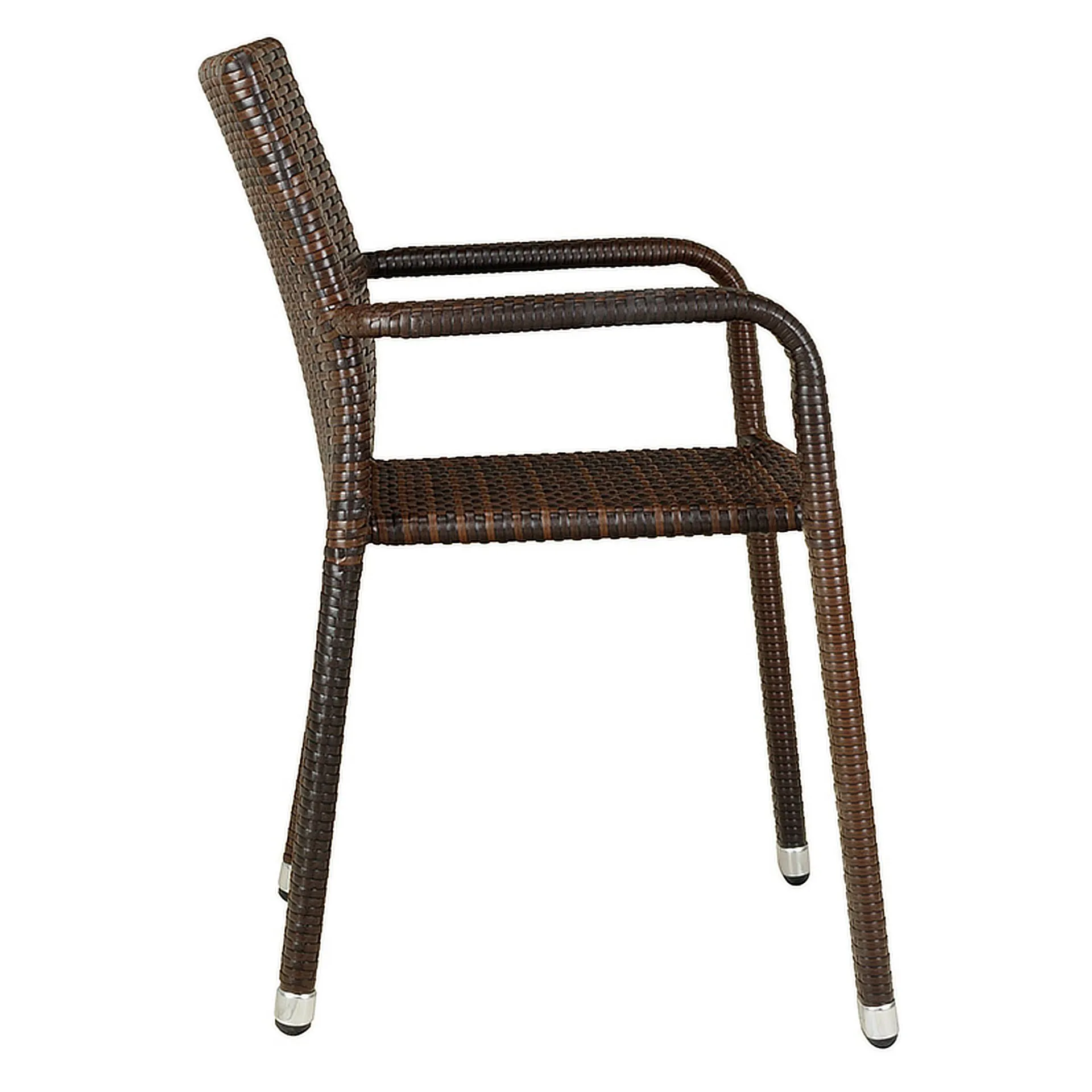 Stuhl Hugo NEW, Geflecht schoko, Polyrattan, Terrassenstuhl, Outdoorstuhl