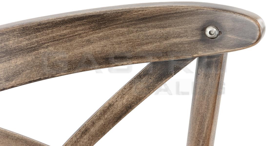 Stuhl Poldy, Holzsitz, French Patina, Holzstuhl, Bugholzstuhl - Detail